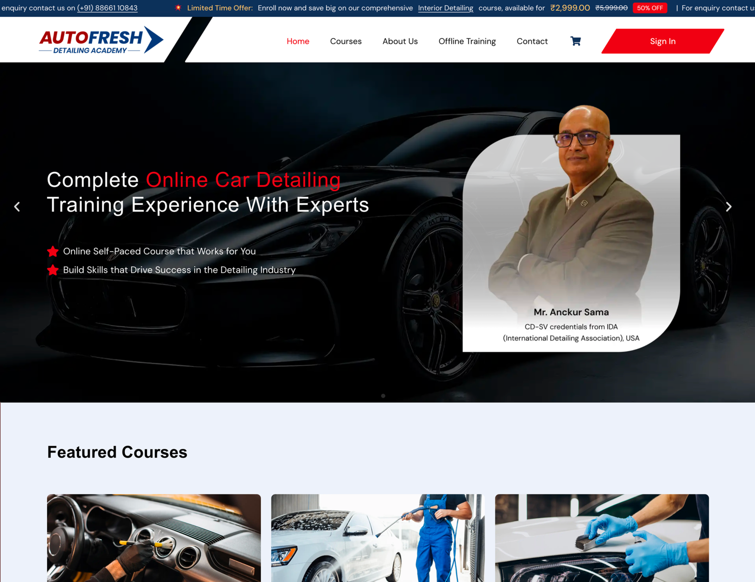 AutoFresh Detailing Academy project preview