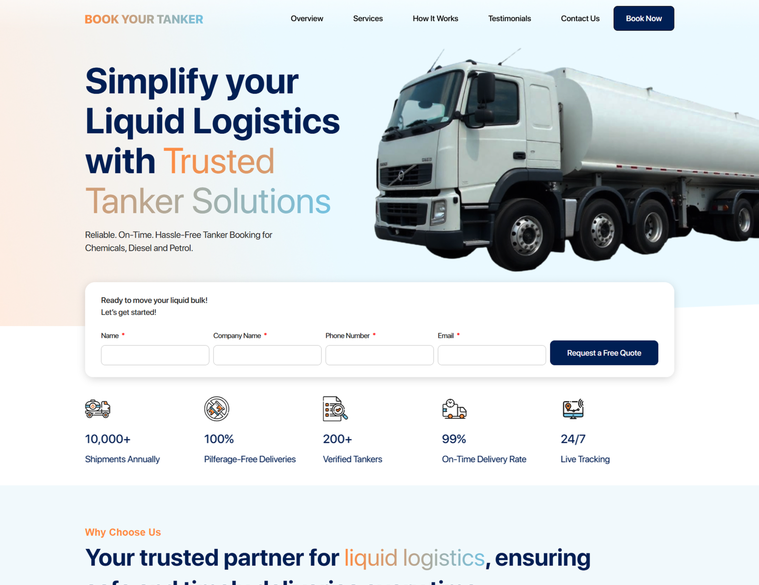 Book Your Tanker project preview