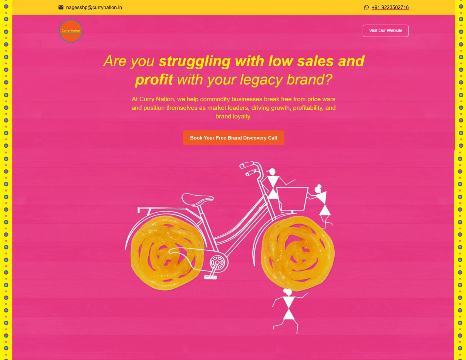 Curry Nation landing page preview