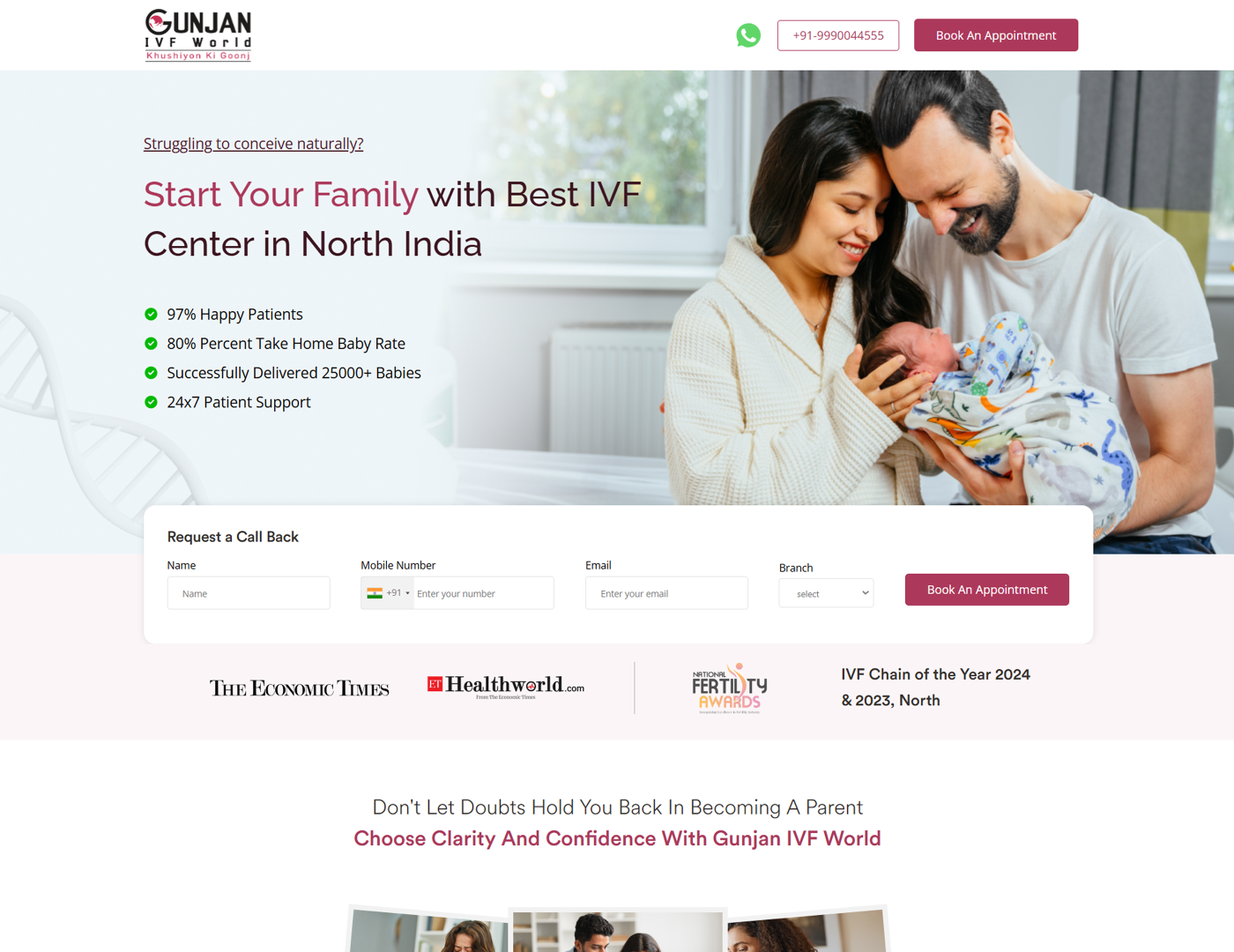Gunjan IVF World project overview