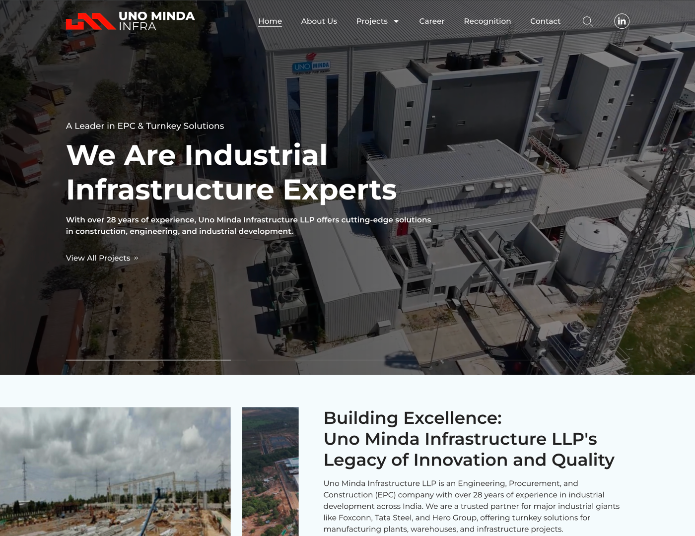 Uno Minda Infra project overview