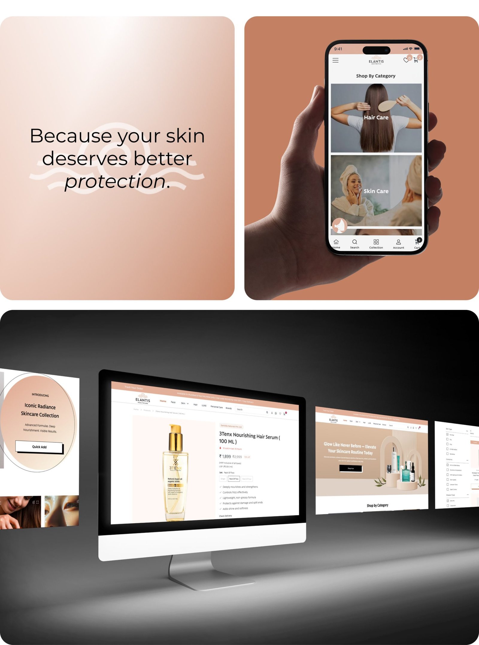 Elantis Aesthetics design presentation, frame 29